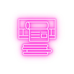 Printing neon icon