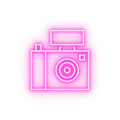 Camera neon icon