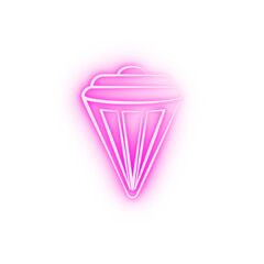 Street light neon icon