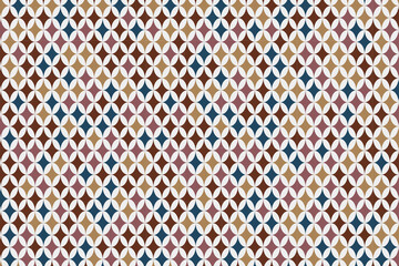 Brown and green star background of the oriental traditional pattern. Vector illustration.