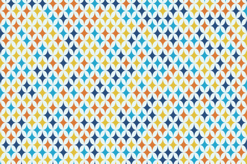 Colorful star background of the oriental traditional pattern. Vector illustration.