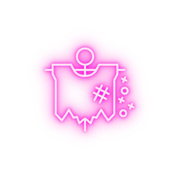 Strawman Old History Neon Icon