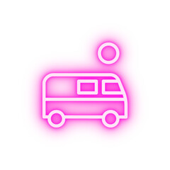 Transporter transport neon icon