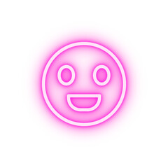 Obraz premium Smile hippy neon icon