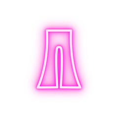 Jeans clothes neon icon