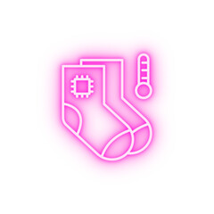 Gadget socks neon icon