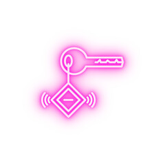 Gadget key ring neon icon