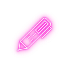 Gadget smart pen neon icon