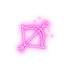 Eros arrow love neon icon