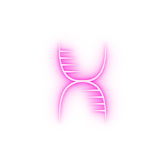 Obraz premium biology 2 colored line neon icon