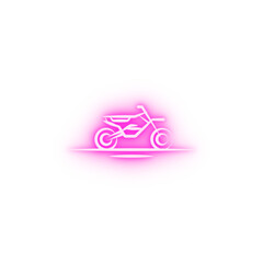 motocross desert neon icon