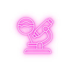 Microscope skin neon icon