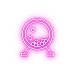 Bingo casino neon icon