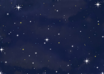 starry night sky with stars