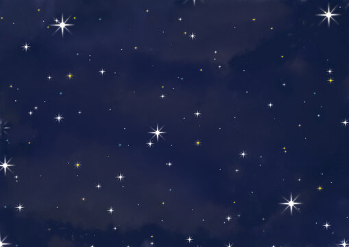 starry night sky with stars © VeranoMJ