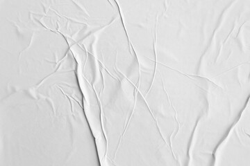 white paper background glued poster texture