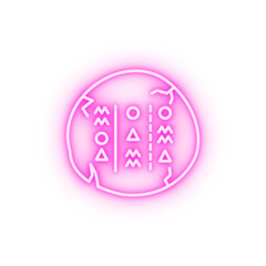 hieroglyphs neon icon