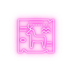 Fototapeta premium art paint antiques neon icon