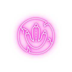 bird trace antiques neon icon