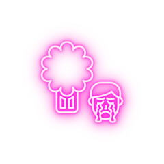 Celery allergic neon icon
