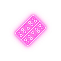 Chatting addictions neon icon