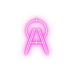 compass neon icon