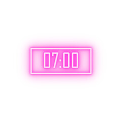 alarm neon icon