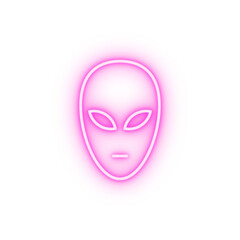 alien neon icon