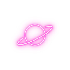 saturn neon icon © rashadaliyev