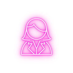 scientist neon icon