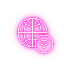 Wi-fi neon icon