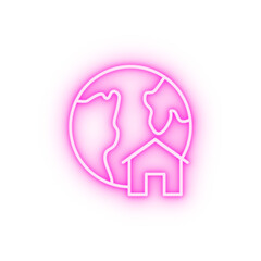 House neon icon