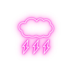 Storm energy neon icon