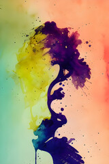 Obraz premium A tree - Abstract Digital Art 