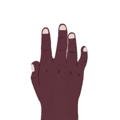 幼児の右手のイラスト素材