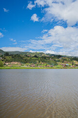 Fototapeta premium Beautiful landscape between lakes and mountains