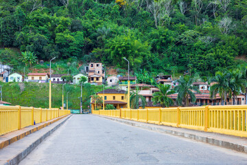 Partial view of the bridge over the Santo Antônio River