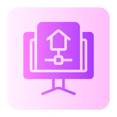 home automation gradient icon