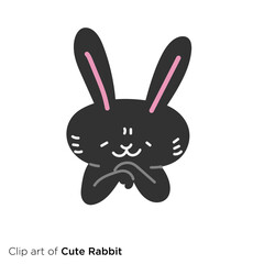 ウサギのキャラクターイラストシリーズ　「企むウサギ」