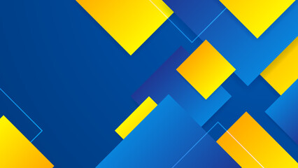 Abstract bright blue and yellow business background