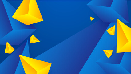 Modern blue and yellow orange abstract background for business presentation and corporate concept