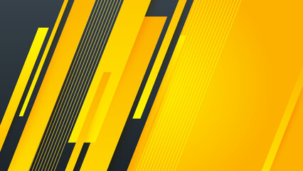 Abstract yellow background with paper layers