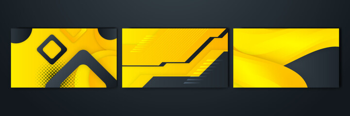 abstract yellow and black background design