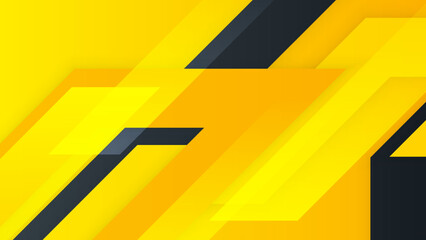 abstract yellow and black background banner