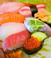 sushi on a plate