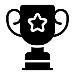 trophy glyph icon