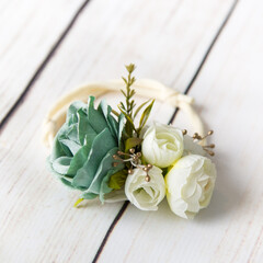 Baby flower headband fashionable artificial flowers infant head accesories