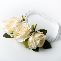 Baby flower headband fashionable artificial flowers infant head accesories