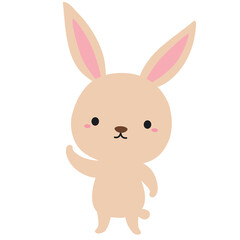 かわいい うさぎ キャラクター ポーズ イラスト01