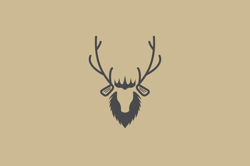 Illustration vector graphic of king deer golf. Good for logo